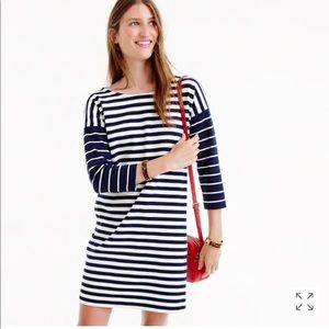 J. Crew Colorblock Stripe Ponte Dress M